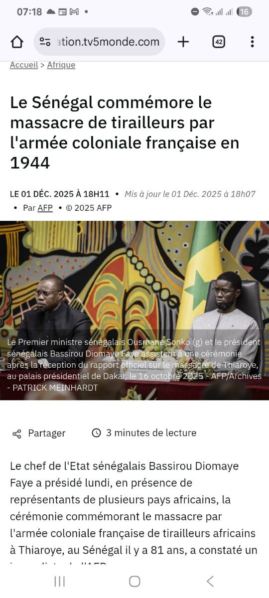 Commémoration des tirailleurs